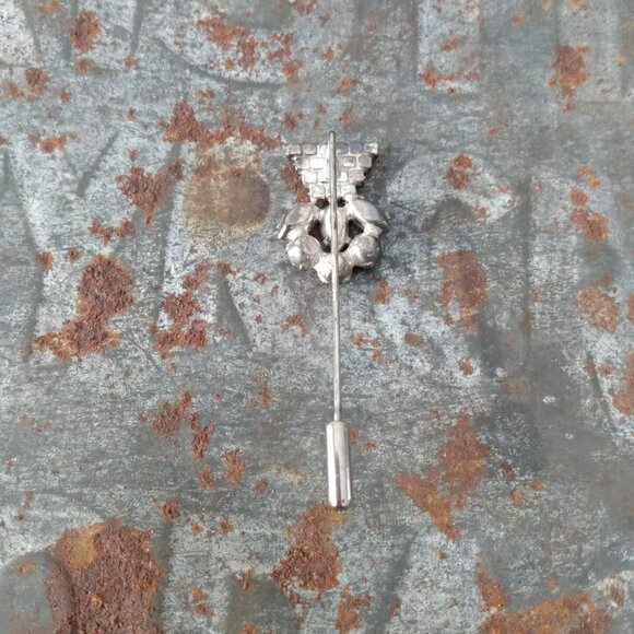 Vintage Austrian Crystal Stickpin Brooch by Continental on Original Card - Picture 9 of 15